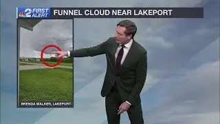 How the lake breeze spun up a funnel cloud near Lakeport