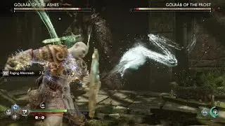 God of War Ragnar&ouml;k Ares Spartan Warrior vs Ashes and Frost Trolls