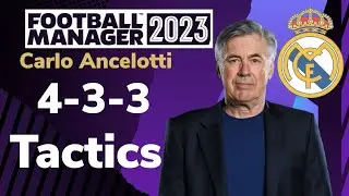 Football Manager 23 | Carlo Ancelotti Tactics!!!!!! Mobile #fm23 #footballmanager23 #realmadrid