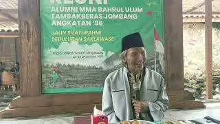 sambutan kyai Marsyekhon Mansur di reuni NASMEK 2025
