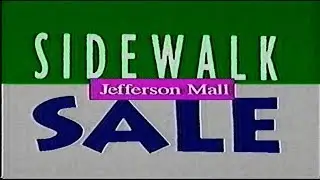 90s Era Jefferson Mall Louisville KY Sidewalk Sale Commercial