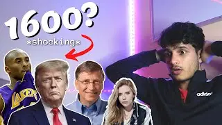 Reacting To CELEBRITY SAT SCORES! SURPRISING!