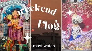 Weekend vlog , Visit Hanuman Temple 🛕  #vlog #chandigarh #abhayvlogs #hanuman #temple #weekendvlog