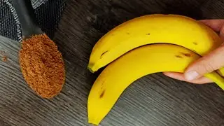 Kakao i 2 banany!! Niesamowity smak deseru. Proste i pyszne, bez piekarnika