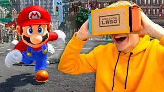 Playing Super Mario Odyssey in VR with a DIY Nintendo Headset!