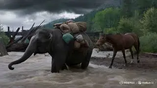 Horse & Elephant Friendship