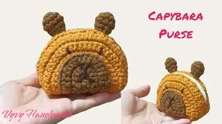 💥Crochet Capybara Purse|Crochet Tutorial |Hướng dẫn móc túi ví Capybara