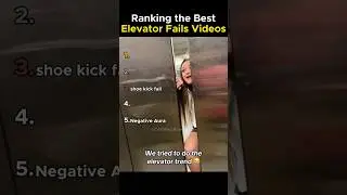 Ranking The Best elevator fail videos 😨