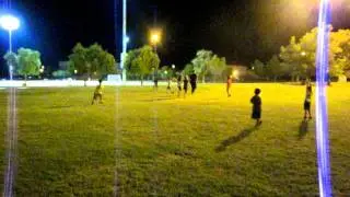 Ellie Playing football with her brothers & sister