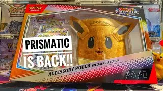 Opening Prismatic Evolution Eevee Acessory Pouch