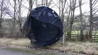 A 10ft Trampoline Blown Away In The Wind Of Storm Caroline