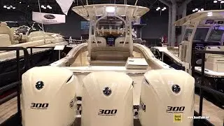 2015 Scout Boats 350 LXF Center Console Fishing Motor Boat - Walkaround - 2015 New York Boat Show