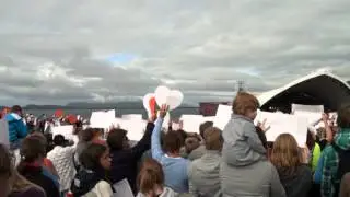 Sommerfesten p&aring; Giske, 2011. Minneseremoni