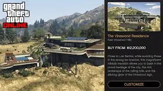 GTA Online - Резиденция в Вайнвуде [4K] The Vinewood Residence / Обзор нового Особняка ГТА 5 Онлайн
