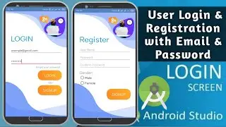 Create User Login and registration with username and password in Android studio.