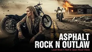 Best Music Asphalt Rock N Outlaw 🎸 Loud Rock n Roll & Open Road Vibes