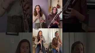 Bach keyboard Partita No. 3 - Allemande (double reed quartet)