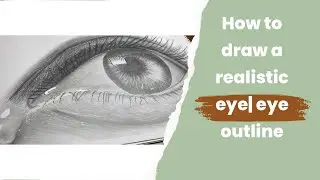 How to draw a realistic eye|easy steps to draw eye outline