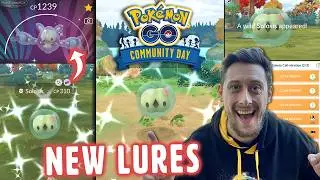 SOLOSIS *Pokemon GO Community Day*! Shiny Hunt 3x Stardust & NEW Background LURE Bonus! Good or Not?