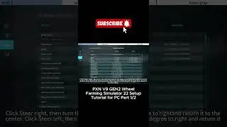 Part 1/2 PXN V9 GEN2 Wheel Racing Simulator & Farming Simulator 22 Setup Tutorial for PC.  #pxn