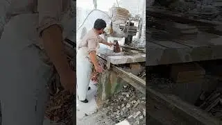 Marble Factory Cutting | Precision Stone Processing.#machine .#construction .#youtubeshorts
