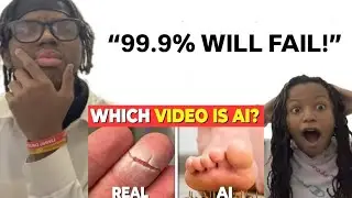 GUESS THE REAL VIDEO VS A.I. VIDEO QUIZ WITH MY LITTLE SISTER! | CAN YOU SPOT THE FAKE!?