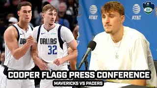 Cooper Flagg On Mavericks PERSEVERING Through Anthony Davis Injury For WIN vs Pacers