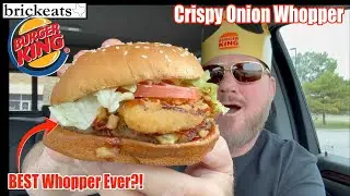 I Tried Burger King&rsquo;s Crispy Onion Whopper&hellip; My Taste Buds Are SHOOK 😲🔥