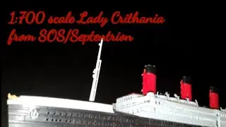 Пересматриваю свою модель Lady Crithania в масштабе 1:700