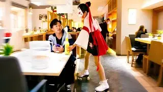 小姐姐3下打开瓶盖，大哥没反应过来，酒瓶子就拍桌上了！【猫猫小姐姐】