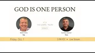 FULL Matt Slick CARM founder debate: God is One Person