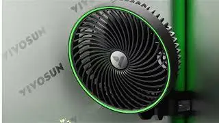 VIVOSUN AeroWave E6 Gen2, Grow Tent Clip Fan 6&rdquo;, EC Motor, Smart Control, Powerful Oscillating Fan