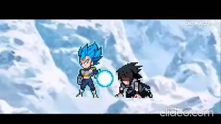 SASUKE VS VEGETA  SPRITE ANIMATION(primer video ,video de prueba)#spriteanimation #vs #dragonball