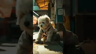 Maltese Puppy&rsquo;s Quiet Struggle | Street Market Animation Scene