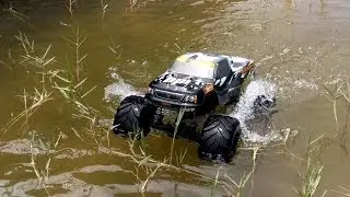 High Volts RC - RC Monster Truck Walks on Water