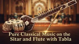 Peaceful Indian Classical Instrumental Music | Sitar & Bansuri with Tabla