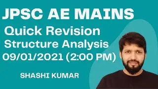 JPSC AE MAINS STRUCTURE ANALYSIS QUICK REVISION | SA IMPORTANT QUESTION
