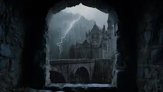 Cozy Castle Ambience Peaceful Rain - Thunderstorm Sounds for Sleep, Study & Relaxation