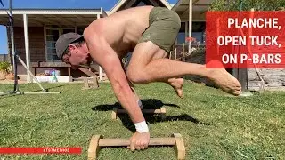 Planche, Open Tuck, on P-Bars