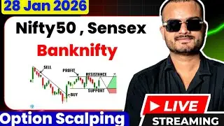 LIVE TRADING NIFTY50 SENSEX BANKNIFTY | 28 JAN | #nifty #sensex
