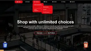 Create a website with beautiful navigation bar || Using only HTML And CSS || with source code