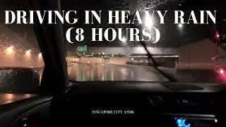 8 Hours of Relaxing Rainy Drive ASMR for Sleep and Stress Relief