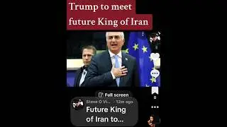 Trump meeting future King of Iran 5 days at White House #iran #israel #whitehouse #peace #netanyahu