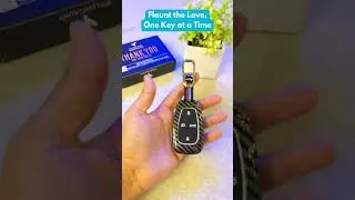 Smart Metal Car Key Cover Competible for Tata 4 Buttons | Carbon Fiber car key Cover