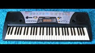 YAMAHA PSR-175 61 KEY ELECTRONIC KEYBOARD WITH DJ VOICES + POWER SUPPLY