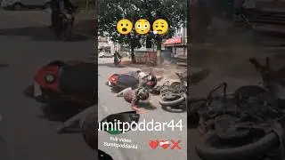 accident crash scooty & bike at morabadi ranchi #ranchi #automobile #motorcycle