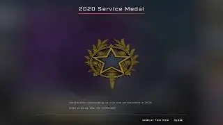 Getting 2020 Service Medal Tier 1 in CSGO