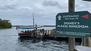 Taking the Boat from Fort Wilderness  to the Magic Kingdom Park in Orlando Florida ✨️.