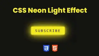 Neon Light Button Style using Pure CSS - Codingscape