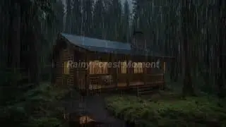 Cabin Ambience During Rain 🌧️😴 Serene Sleep Sound ASMR